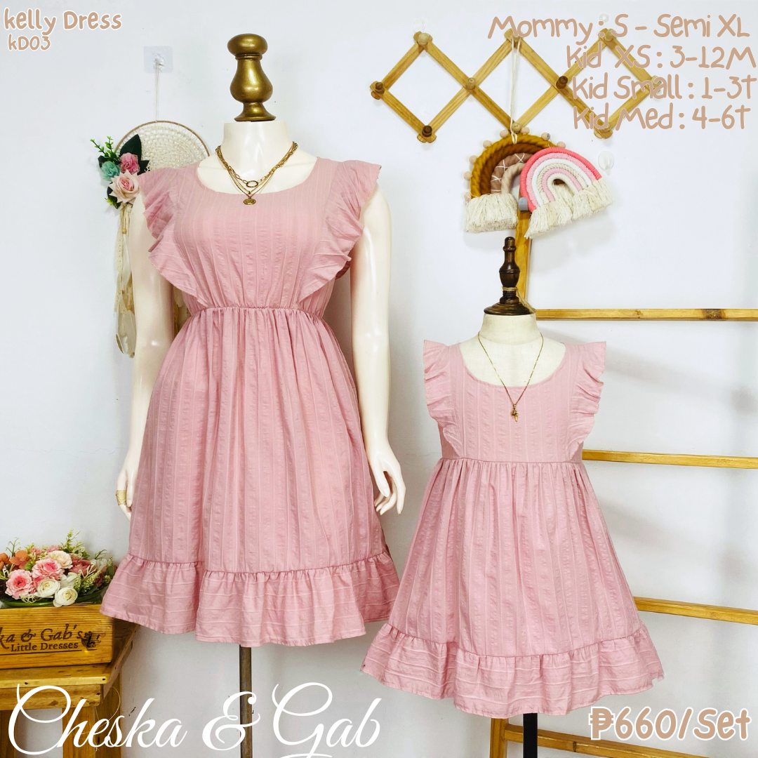 Kelly Embroidery Dress Family Set