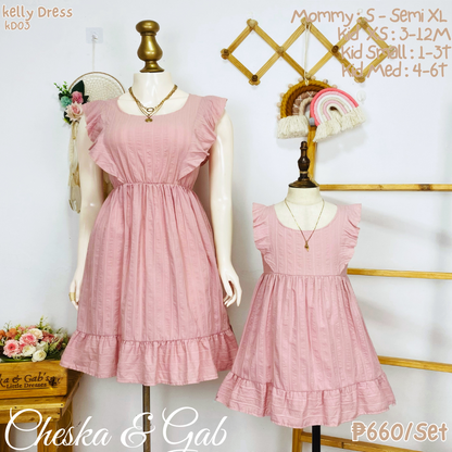 Kelly Embroidery Dress Family Set