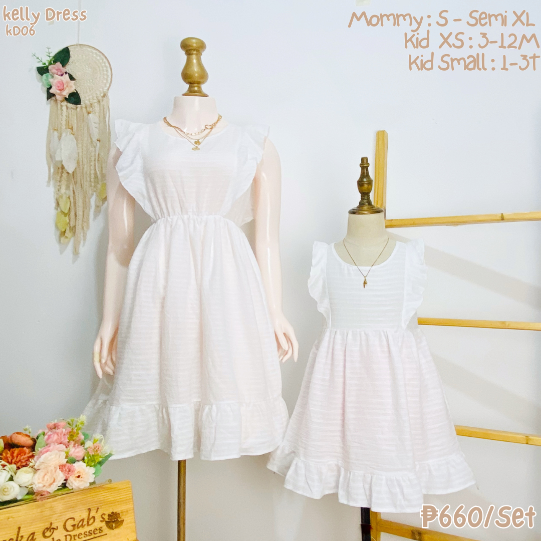 Kelly Embroidery Dress Family Set