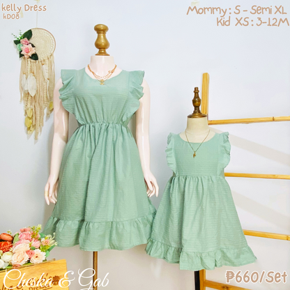 Kelly Embroidery Dress Family Set