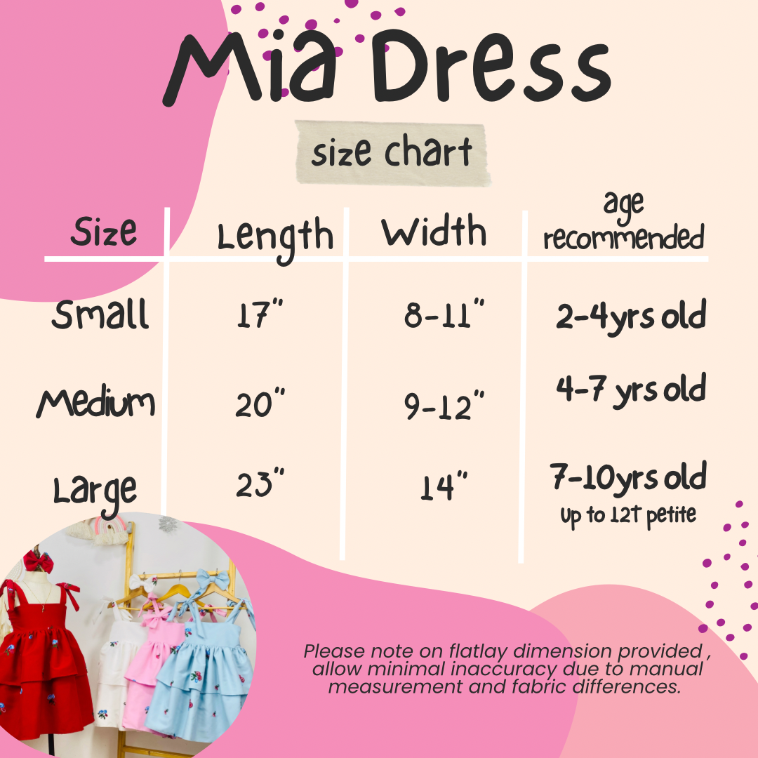 Mia Dress - Embroidery