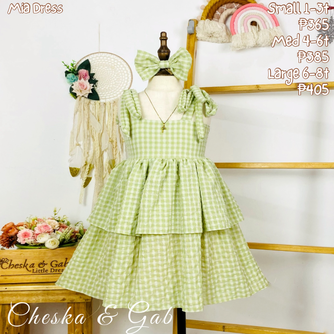 Mia Dress - Checkered