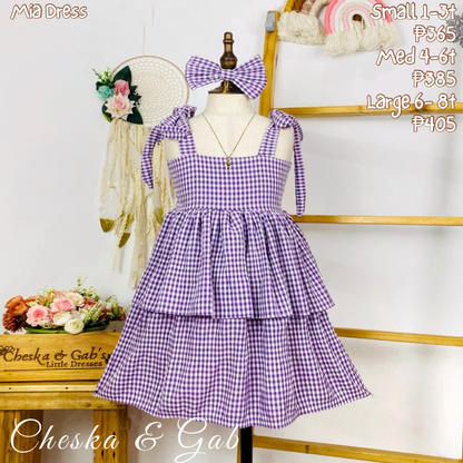 Mia Dress - Checkered