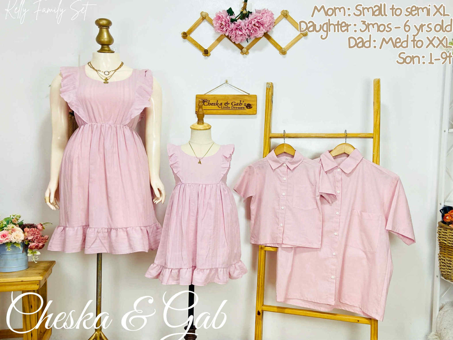 Kelly Embroidery Dress Family Set